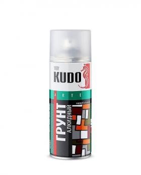  Грунт алкидный универсальный KUDO аэрозоль (520мл) серый